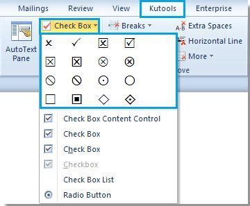 How to quickly insert the checkbox symbol into a Word document | Word symbols, Words, Symbols