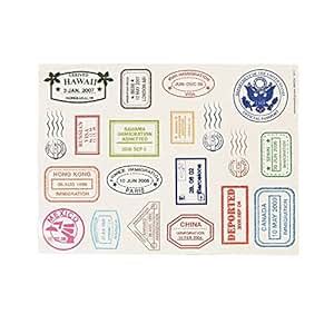 Passport Stamp Sticker Sheets (480 Stickers): Amazon.ca: Home & Kitchen