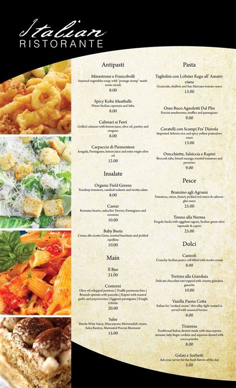 italian design menu - Google Search | Restaurant menu design, Italian menu, Menu design