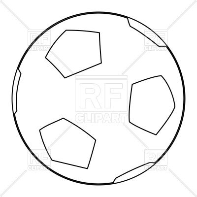 Soccer Ball Outline Vector at Vectorified.com | Collection of Soccer Ball Outline Vector free ...