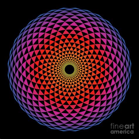 Colorful sphere shaped Fibonacci pattern, Sacred Geometry Digital Art by Peter Hermes Furian ...