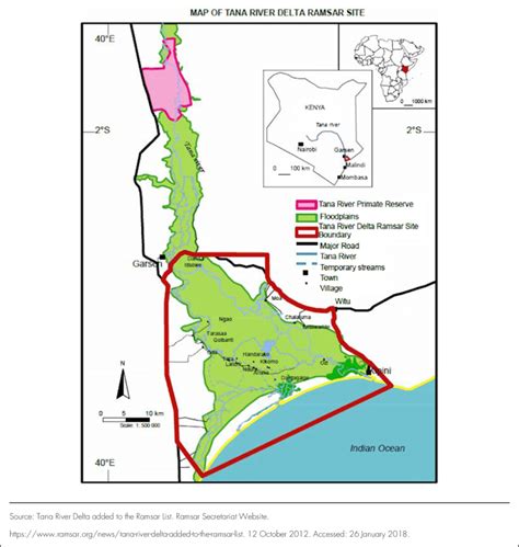 Map of Tana River/Delta, Kenya | Download Scientific Diagram