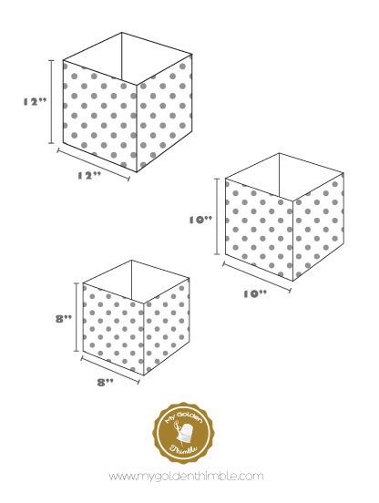 Fabric Boxes Pattern - My Golden Thimble