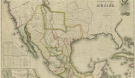 Linden Texas Map Mapa De Los Estados Unidos De Mejico 1828 Historic ...