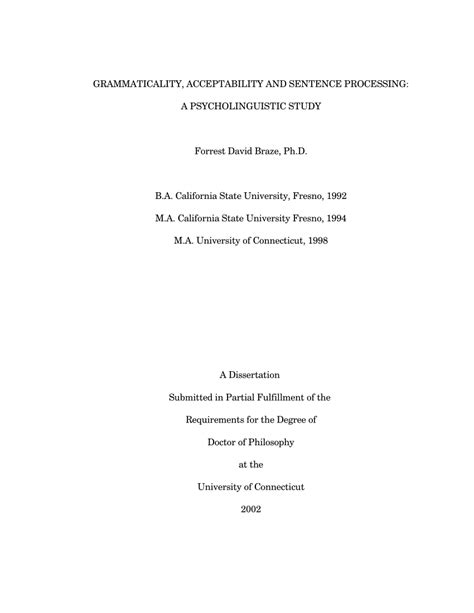 (PDF) Grammaticality, acceptability and sentence processing: A ...