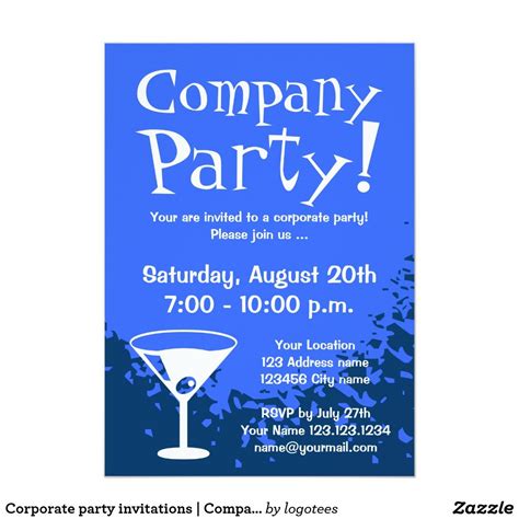 Corporate Party Invitation Template • Business Template Ideas