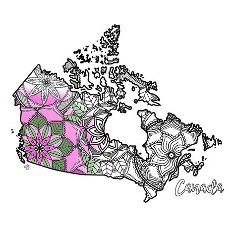 Coloring Pages | Canada Map | Canada map, Coloring pages, Map