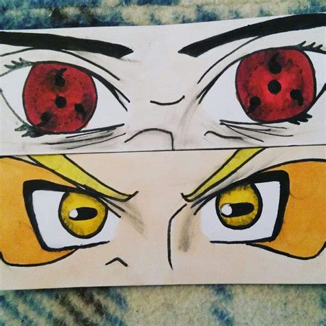 NarutoxSasuke Eyes drawing (Naruto Shippuden) | Anime Amino