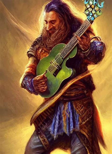 bard holding a guitar, ultra detailed fantasy, | Stable Diffusion