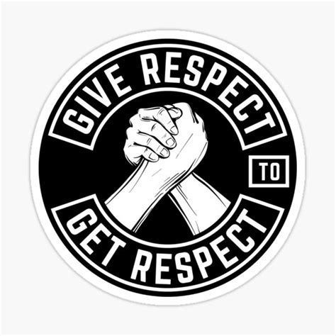 "Give Respect To Get Respect" Sticker for Sale by vintagetreasure ...