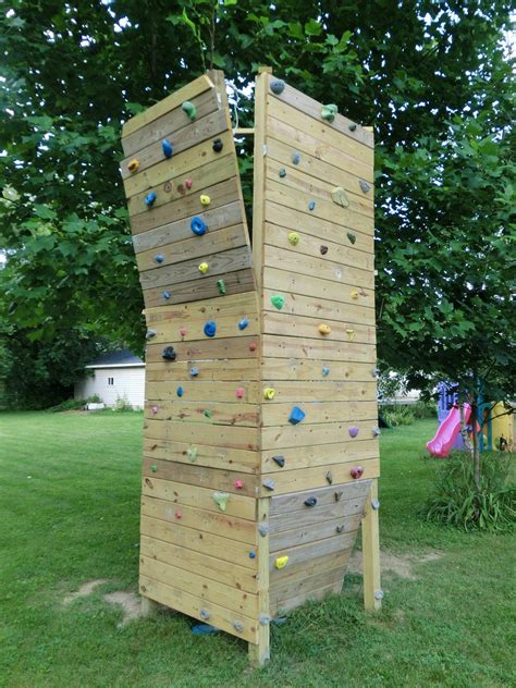 Finished my backyard bouldering wall and set my first couple of routes ...