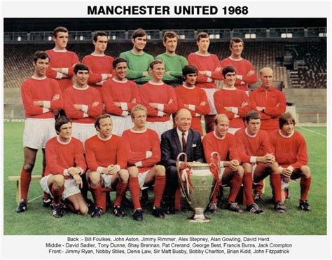 MANCHESTER UNITED 1968 EUROPEAN CUP WINNERS | Manchester united ...