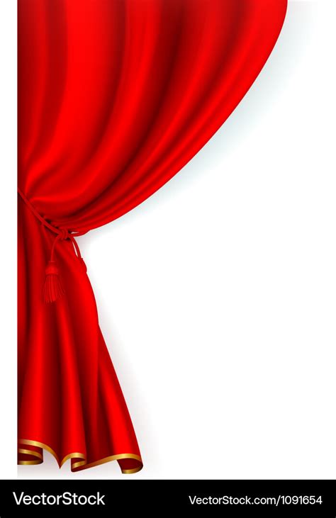 Red curtain Royalty Free Vector Image - VectorStock