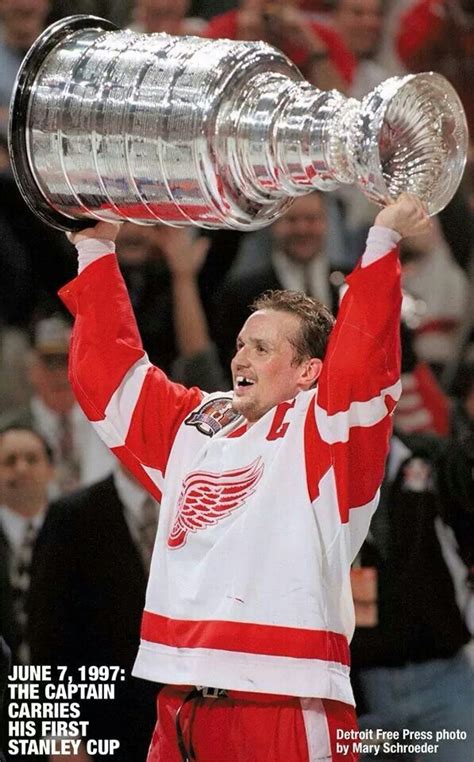 Yzerman 1st Stanley Cup 1997 Detroit Red Wings | Detroit red wings ...