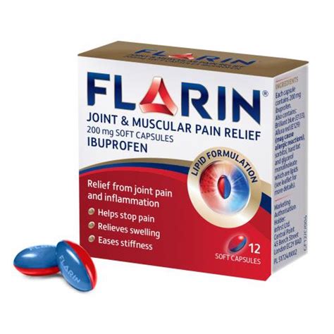 Flarin Joint & Muscular - 12 Capsules | Pain Relief | Chemist4U