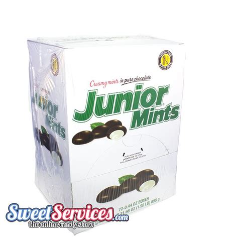 Junior Mints Mini Boxes 72 Mini Boxes | Chocolate Mint | SweetServices.com