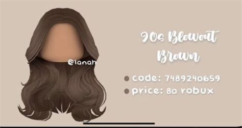 Bloxburg hair in 2022 | Black hair roblox, Brown hair roblox, Brown hair id