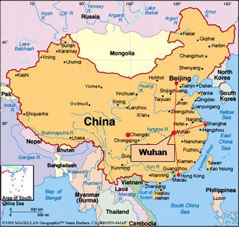 Wuhan Map - China