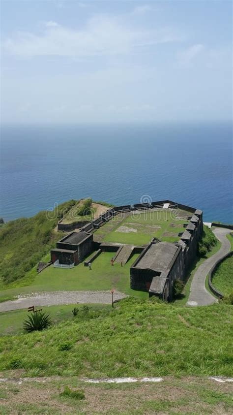 St. Kitts - Brimstone Hill Fortress National Park. Fortress on a hill ...