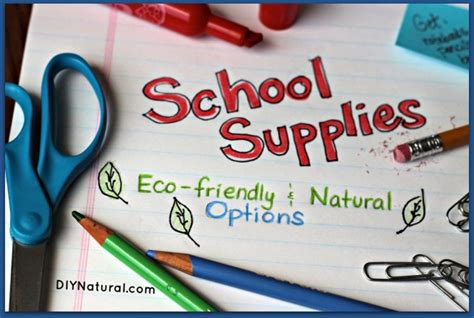 Eco-Friendly & Natural School Supplies