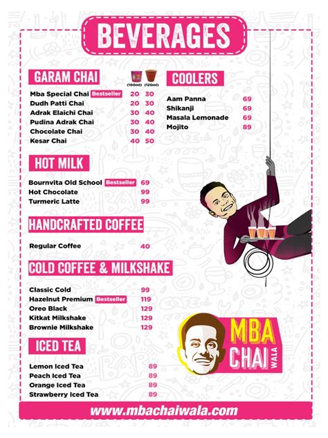 MBAChaiwala Menu | PDF