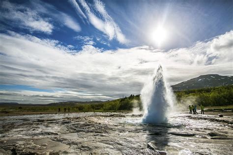 Enjoy a relaxing visit to the Secret Lagoon natural hot springs after seeing some of Iceland’s ...