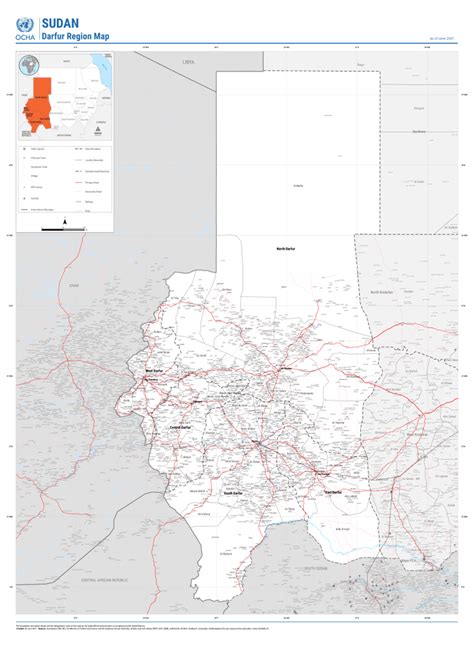 Sudan: Darfur Region Reference Map (As of June 2021) - Sudan | ReliefWeb