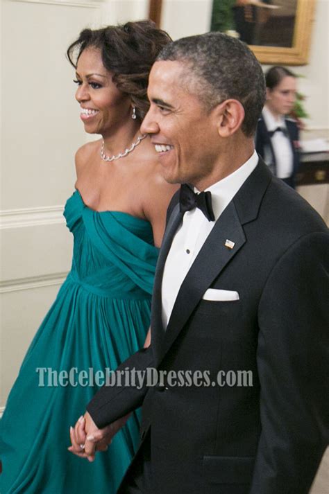 Michelle Obama Off-the-Shoulder Prom Evening Dress 36th Kennedy Center ...