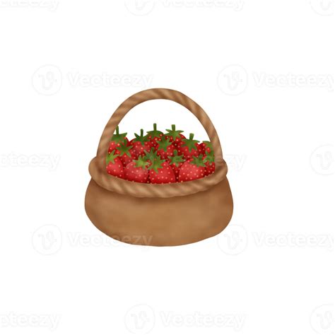 Watercolor Strawberry Illustration 24514981 PNG