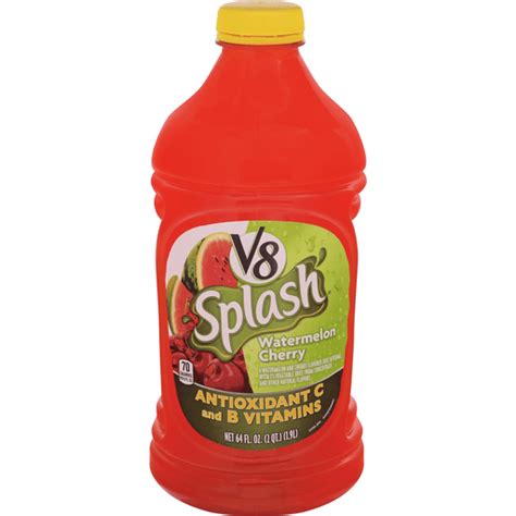 V8 Splash Juice Beverage, Watermelon Cherry | Fruit & Berry | Martin's ...