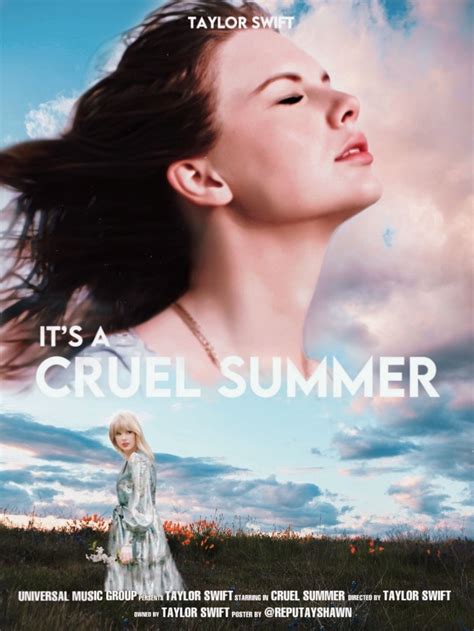 Taylor Swift Cruel Summer movie poster in 2022 | Taylor swift posters, Taylor swift songs ...