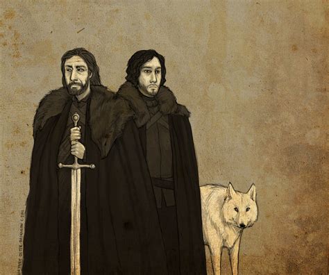 Ned Stark and Jon Snow Fan Art | Game Of Thrones Fandom