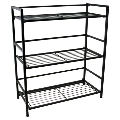 FlipShelf-Folding Metal Shelf-No Assembly-Bookcase-Style (3 shelves, wide) - Walmart.com ...