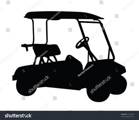 Golf Cart Vector Illustration Stock Vector (Royalty Free) 15198187