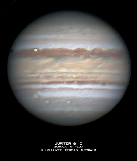 Io and Jupiter, fine seeing 19/07/01 - Major & Minor Planetary Imaging - Cloudy Nights