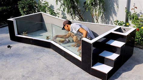 How To Make Outdoor Aquarium Easy - Design And Decorations - YouTube