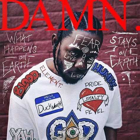 Kendrick Lamar DAMN Alternate Album Art Digital Art by Gary Zalatan