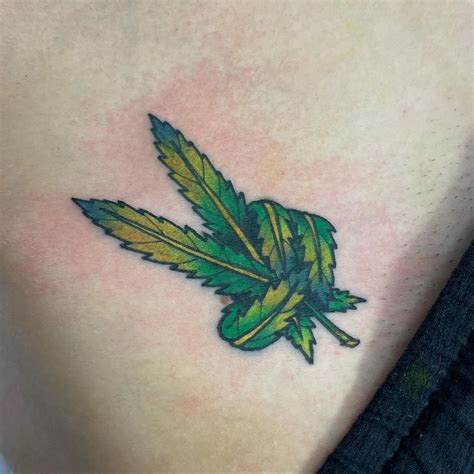 Cute Weed Tattoos For Girls