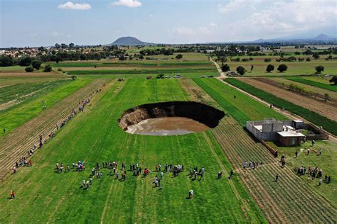 Giant Sinkhole Opens at School’s Football Stadium Picture | Incredible ...