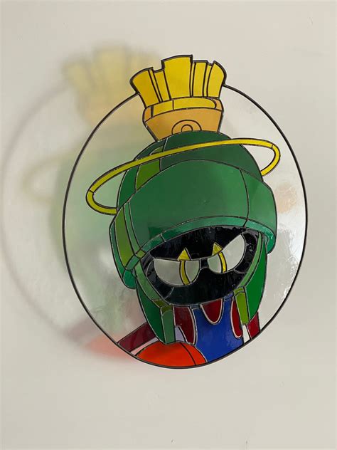 Marvin The Martian Inspired - Stained Glass Art – Stained Glass Geek