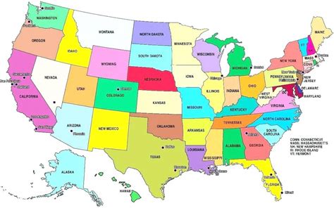 Us Maps State Capitals And Travel Information | Download Free Us In Printable Usa Map With ...