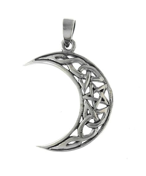 Sop136: Sterling Silver Crescent Moon Pendant