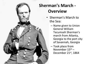 Sherman's March to the Sea by Middle School History and Geography