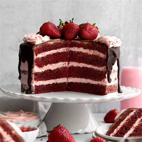 Strawberry Red Velvet Cake - Lane & Grey Fare