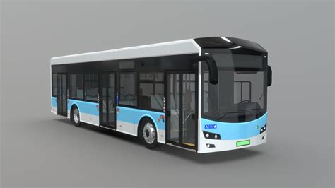 Hydrogen Fuel Cell City Bus [Full Interior] - Buy Royalty Free 3D model ...