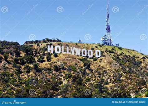 Hollywood Sign editorial stock photo. Image of film, famous - 33223658