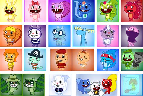 The True HTF Cast by KaplanBoys214 on DeviantArt Happy Tree Friends ...