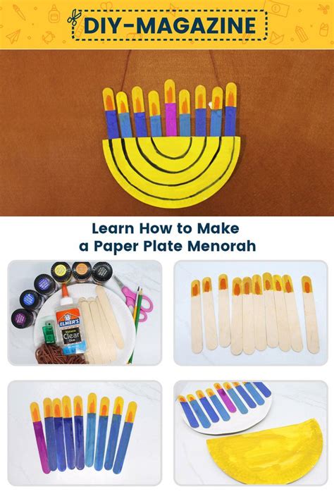 Paper Plate Menorah Craft | Painting Ideas for Kids