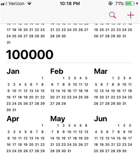 I scrolled to the year 100,000. A total of 1.2 MILES of scrolling and 45 minutes of my life well ...