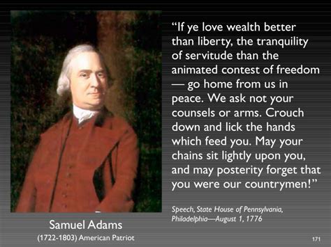 Samuel Adams stated: "The utopian schemes of leveling [redistribution of wealth], and a ...